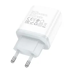 Зарядний пристрій HOCO C104A Stage USB-C PD20W White (6931474782892) - мініатюра 6