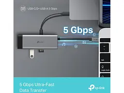 Мультипортовий адаптер TP-LINK UH5020C Grey - мініатюра 6