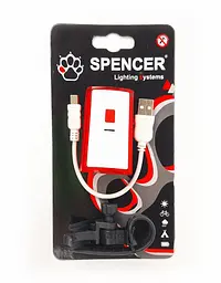 Велосипедна фара задня Spencer 142 USB 2 Led 300 mAh (G0000224) - мініатюра 4