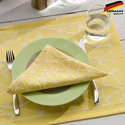 Серветка KELA Citrus сервірувальна жовта 40x40 см (12464) - мініатюра 3