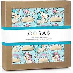 Наматрацник непромокаючий Cosas Mint Unicorn 70х120 см м'ята (WaterSheet_UnicornMint_120)