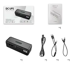 Джерело безперебійне живлення Voltronic ONU, Yepo DC 5V/9V/12V, POE 15/24V, 10400 mAh - мініатюра 4