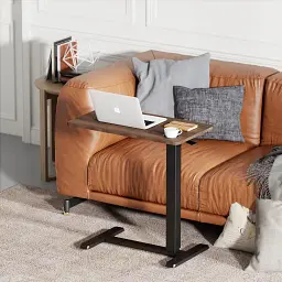 Приставний комп'ютерний стіл OfficePro ODM270DW Dark Wood/Black [148333] - мініатюра 3