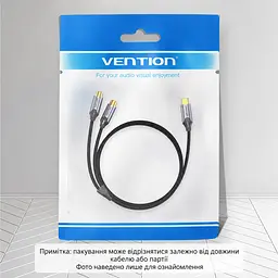 Аудіокабель з ЦАП Vention 0,5 м штекер USB-C на 2 гнізда RCA (тюльпани) потрібне джерело з цифровим аудіовиходом USB-C оболонка TPE з бавовняним обплетенням сірий (BGVHD) - мініатюра 11