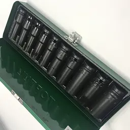 Набір довгих торцевих головок ударних TOPTUL 1/2" 10-24мм 10 од. GDAD1002 - мініатюра 4