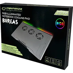 Підставка для ноутбука Esperanza Boreas RGB [EGC108] [114170] - мініатюра 6
