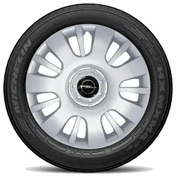 Ковпак колеса з емблемою Opel SKS407 R16 сірий з логотипом на вибір 4 шт