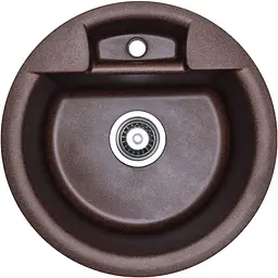 Кухонна мийка Adamant FINE mokko d 470x190 мм, без крила d 47
