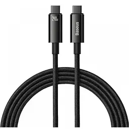 Кабель Baseus Tungsten Gold Fast Charging Type-C to Type-C 240W (2m) black (CAWJ040101)