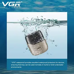 Акумуляторна електробритва VGR V-345, Машинка для гоління/Електрична бритва для обличчя Сіра - мініатюра 6