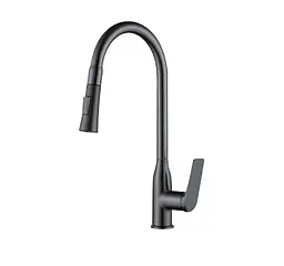 Змішувач для кухні Mixxus Premium DERBY 014 (NUT) GRAPHITE (MI6611)