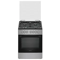 Плита газоелектрична Grunhelm F661234GB сіро-чорна