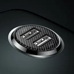 Автомобільний зарядний пристрій Baseus Grain Pro 4.8A 2USB (CCALLP-01) Black [67979] - мініатюра 6