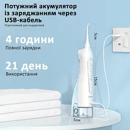 Іригатор Fairywill 5020E White (FW5020EW) - мініатюра 2