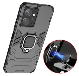Чохол бампер Primolux Ring Armor для Xiaomi Redmi Note 12 4G Black - мініатюра 3