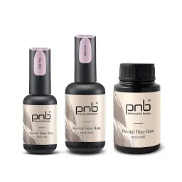 База файбер PNB UV/LED Fiber Base Milk Pink 17 мл - мініатюра 4