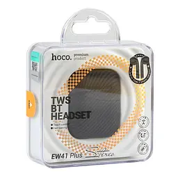 Bluetooth Стерео Гарнітура Hoco EW41 Plus, TWS, carbon version, BT5.3, 35mAh, 350mAh, 6h, Чорний - мініатюра 7