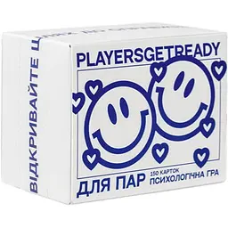 Настільна гра PLAYERSGETREADY Психологічна гра для пар, велике видання (150 карток) (укр.) (LСouples#Ua)