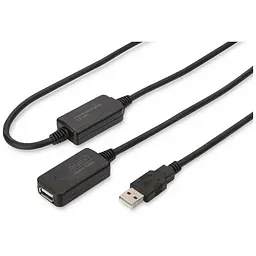 Дата кабель USB 2.0 AM/AF 20.0 m active Digitus (DA-73102)