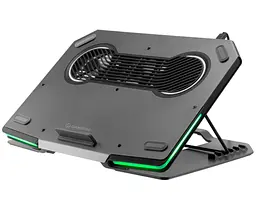 Охолоджувальна підставка для ноутбука GamePro GPCP-1540 RGB 2xUSB 3xfans до 17 дюймів - мініатюра 3