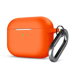 Силіконовий чохол для навушників Apple AirPods Pro, Hang Case, помаранчевий, ультратонкий захисний кейс товщиною 2 мм, захист від подряпин, пилу та ударів, компактний, з карабіном для кріплення, ArmorStandart (ARM56065)