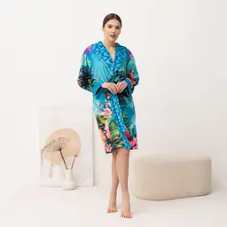 Халат жіночий з плюшевого велюру ексклюзивний Brazil 18360 2XL-3XL