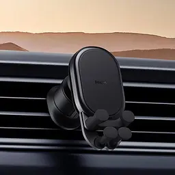 Тримач Baseus Stable Gravitational Wireless Charging Car Mount Pro (Air Outlet Version) 15W - мініатюра 3