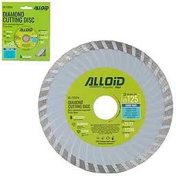 Диск алмазний відрізний Turbo Wave 125 мм Alloid