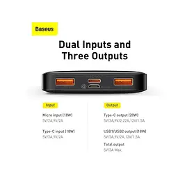 Повербанк Powerbank Baseus PBD10KX Bipow Digital Display 10000 mAh 20W - мініатюра 2