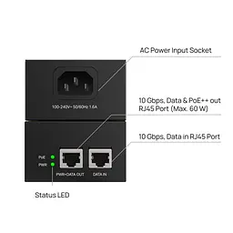 Інжектор PoE TP-Link Omada POE370S - мініатюра 2