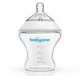 Пляшка для годування BabyOno Natural Nursing, повільний потік, 180 мл (1450) - мініатюра 2