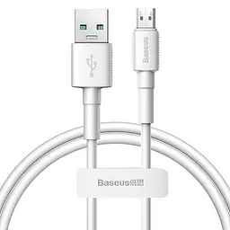 Кабель Baseus Mini Cable USB to MicroUSB 4A 0.5m CAMSW-C02 White