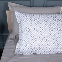 Наволочка MirSon Поплін 00-6 Geometry Grey 45х45 см сіра (2200009705403) - мініатюра 2