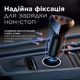 Автомобільний зарядний пристрій Remax Alien III Series 3xUSB 3.1A Black (RCC-322) - мініатюра 3