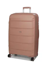 Валіза велика L поліпропілен Airtex 646 119л 79,5×52×30см Рожеве золото