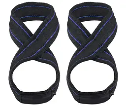 Лямки для тяги (вісмірка) Power System PS-3405 Figure 8 Black/Blue L/XL (3405BU-5) - мініатюра 2
