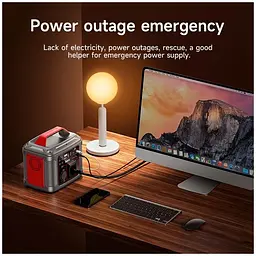 Портативна електростанція Hoco DB28, 80000 mAh, 300W, 3USB, Type-C, AC, PD, QC, black - мініатюра 12
