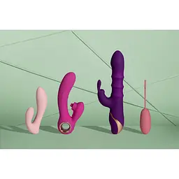 Вібратор-кролик Loveline Tongue Flickering and Heating, 21,5 см (рожевий) - мініатюра 10