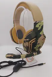 Геймерські дротяні навушники Kotion Each G9600 з підсвічуванням (Камуфляж) - мініатюра 8