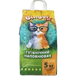 Уцінка. Наповнювач бентонітовий Ginger Cat 5 кг середній (29261) 