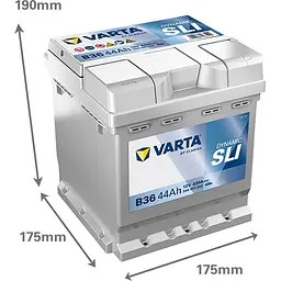 Акумулятор Varta Dynamic SLI 12В 44Аг 420А (EN) R+ (544401042) - мініатюра 3