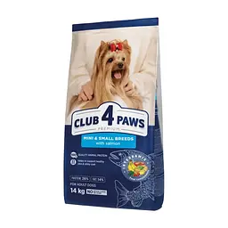 Сухий корм для собак Club 4 Paws Premium для малих та мініатюрних порід з лососем 14 кг (4820269145740)