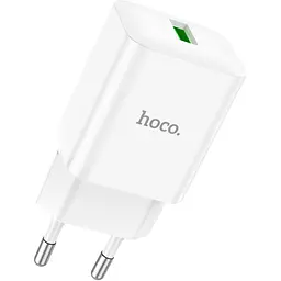 Мережевий зарядний пристрій Hoco N26 QC3.0 White [124998]
