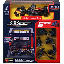 Ігровий набір Bburago Pit Pass Oracle Red Bull Racing RB20 1:43 (18-38453 (#1)) - мініатюра 4