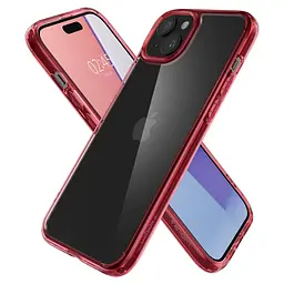 Протиударний прозорий чохол Spigen Ultra Hybrid для iPhone 15 Red Crystal ACS06794 - мініатюра 9