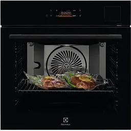 Духова шафа Electrolux електрична 70 л, А++, пара, дисплей, конвекція, ф-ція пароварки, телескопічні напрямні, чорний