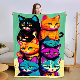 Плед 3D Спостерігаючі котики 2990_B 13450 135х160 см