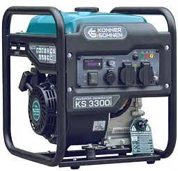 Генератор інверторний KonnerSohnen KS 3300i, 230В, 3.3кВт, ручний запуск, 25.5кг / 3000 Вт / Бензин (KS3300I) - мініатюра 5