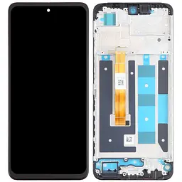 Дисплей Realme C55 чорний, з рамкою