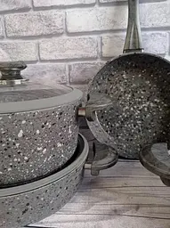 Набір посуду O.M.S. Collection 3028SLC Grey 7 предметів - мініатюра 4
